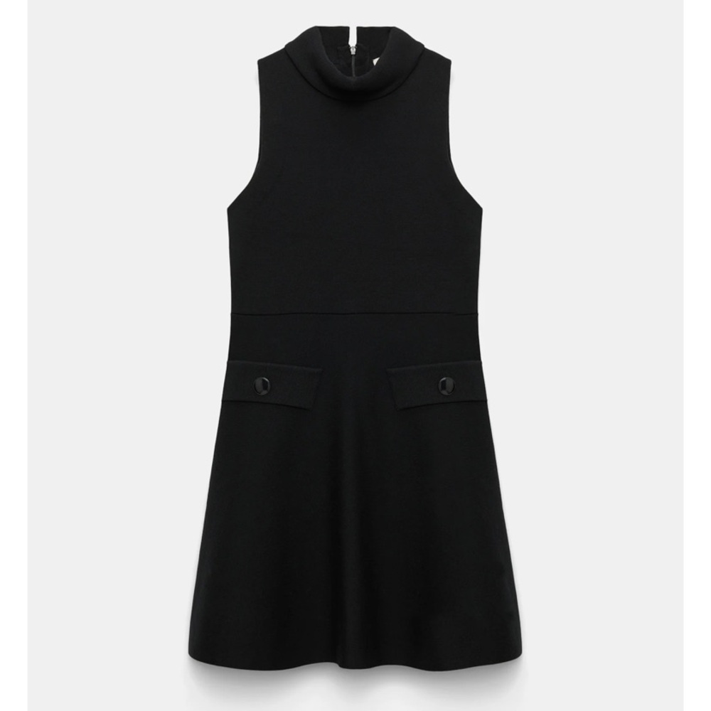 NWT Dorothee Schumacher Sharp Ambition sleeveless turtleneck knit dress